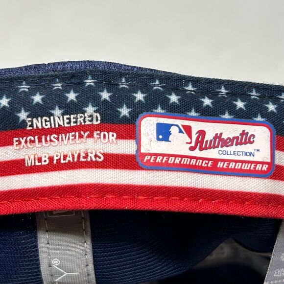 San Francisco Giants Hat Baseball Cap USA American Flag New Era Blue Fitted 7 - Picture 9 of 10
